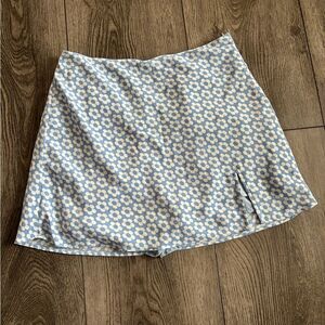 Cotton candy LA Floral Blue and White Women's Skort